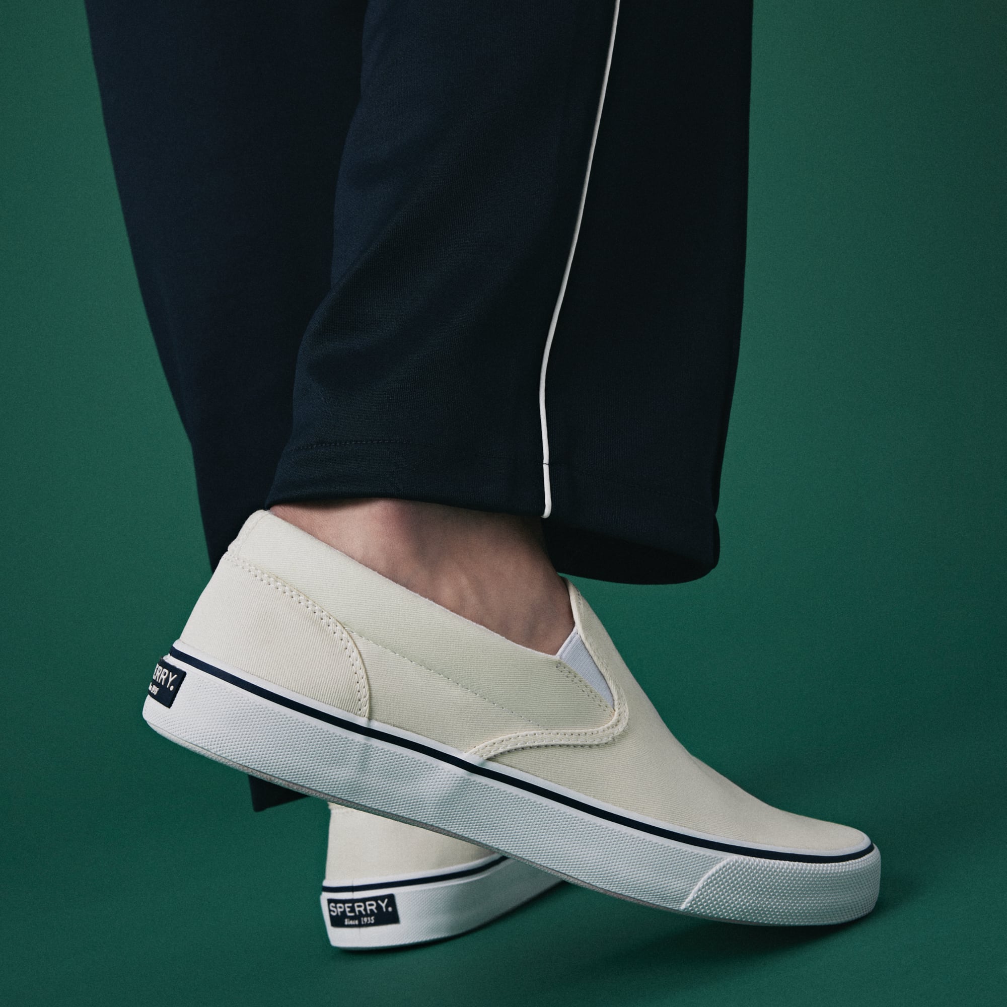Striperii so White Unisex Sneakers - Image 2