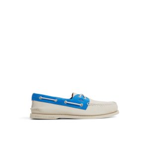 Authentic Original™ 2-Eye Boat Shoe White Blue