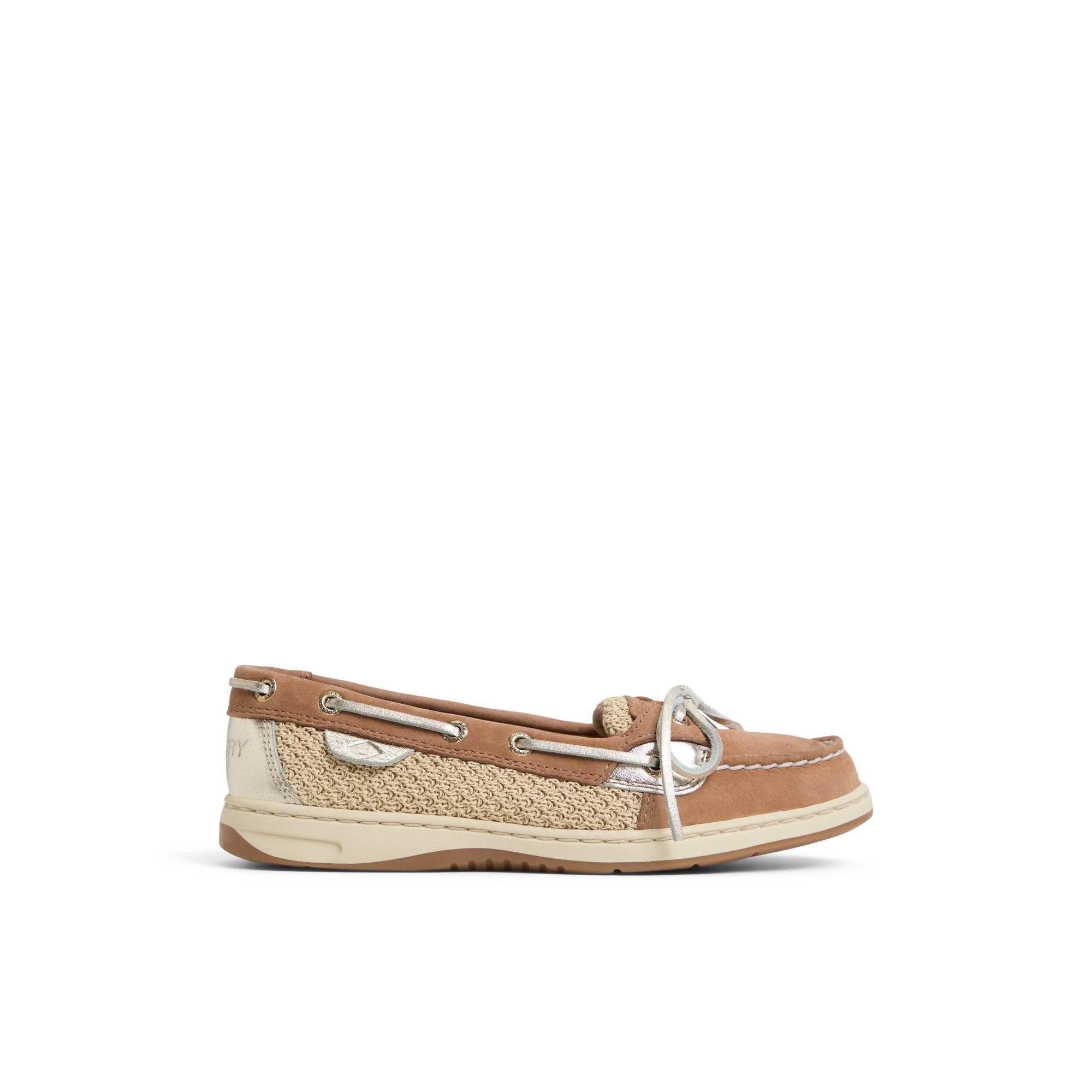 Angelfish 1 Eye Boat Shoe Open Tan