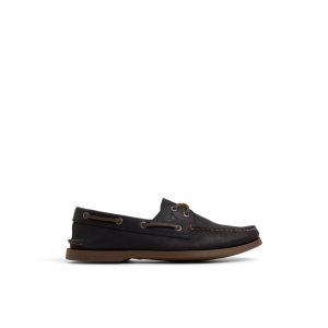 Authentic Original™ 2-Eye Lace Boat Shoe Other Black
