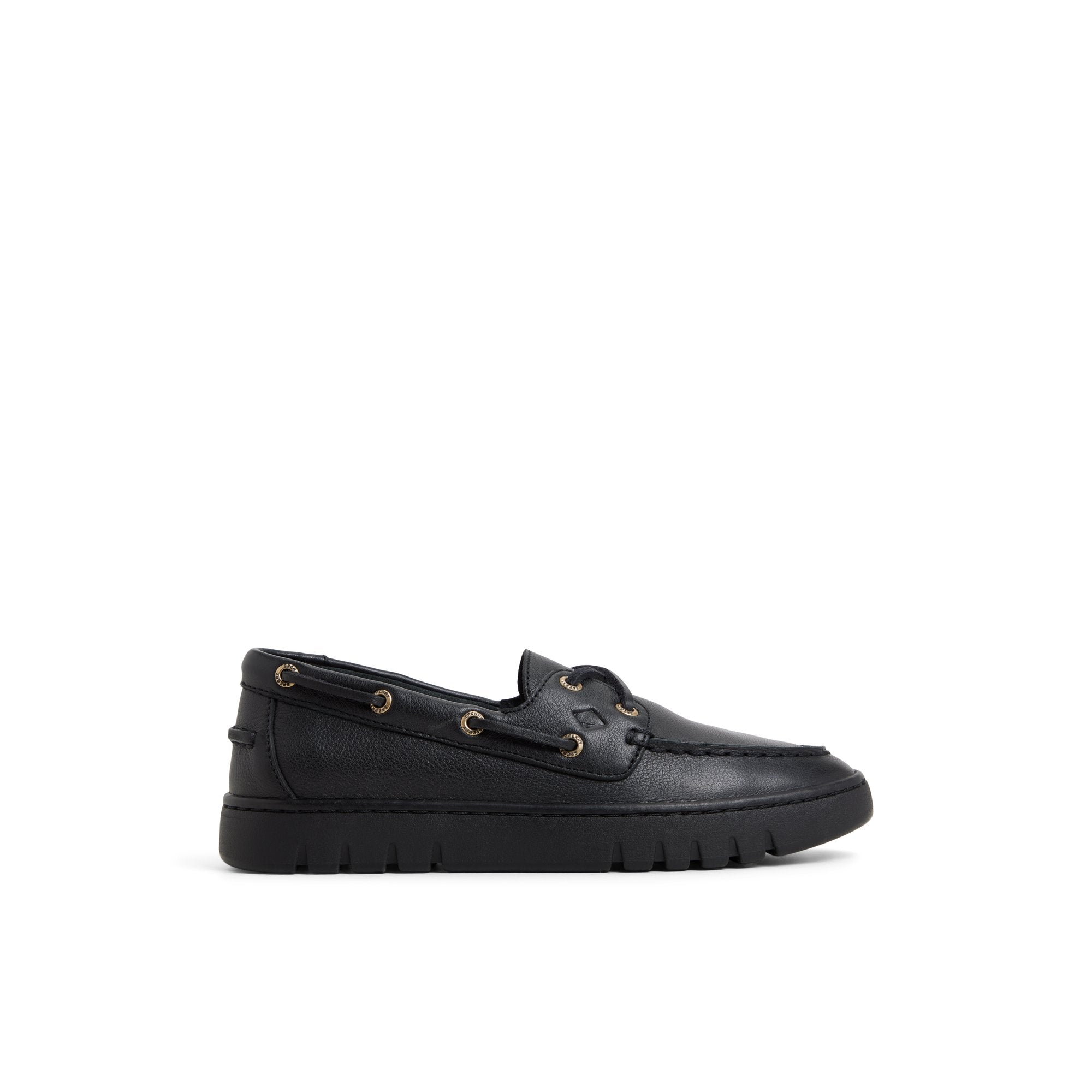 Keely Boat Shoe Black Black