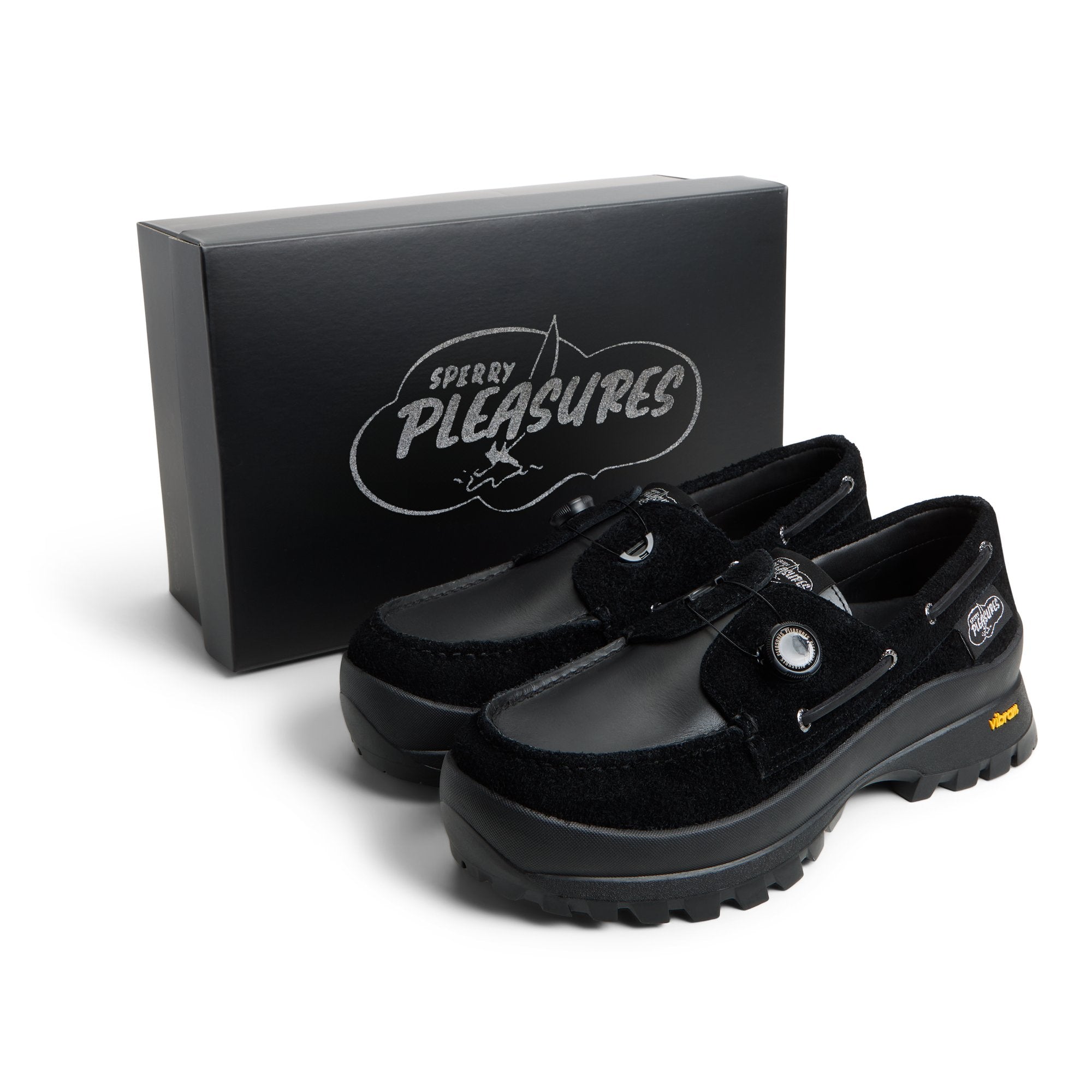 Sperry x Pleasures 3-Eye Vibram Turn-Lock Lug Boat Shoes - Image 6