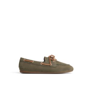 Sperry x Aritzia Slim Boat Shoe Olive